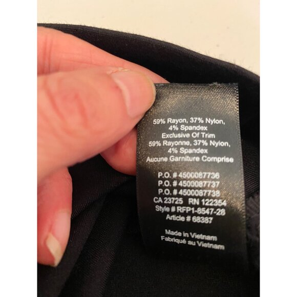 Babaton Black Dress Off Shoulder Ruffle Size 10 - Picture 5 of 10